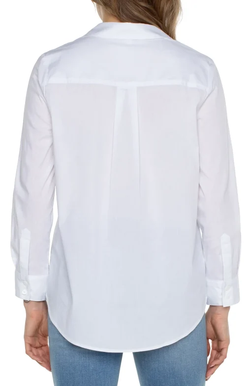 CLASSIC BUTTON FRONT POPLIN SHIRT