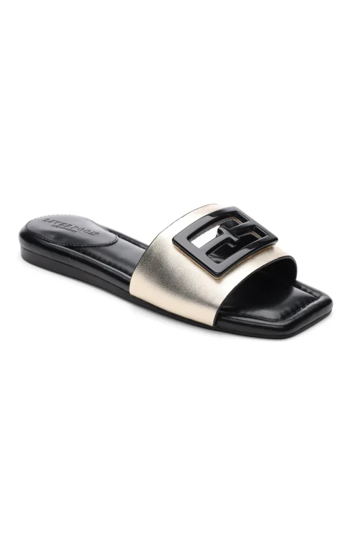 DUNBAR LOGO MEDALLION SANDALS