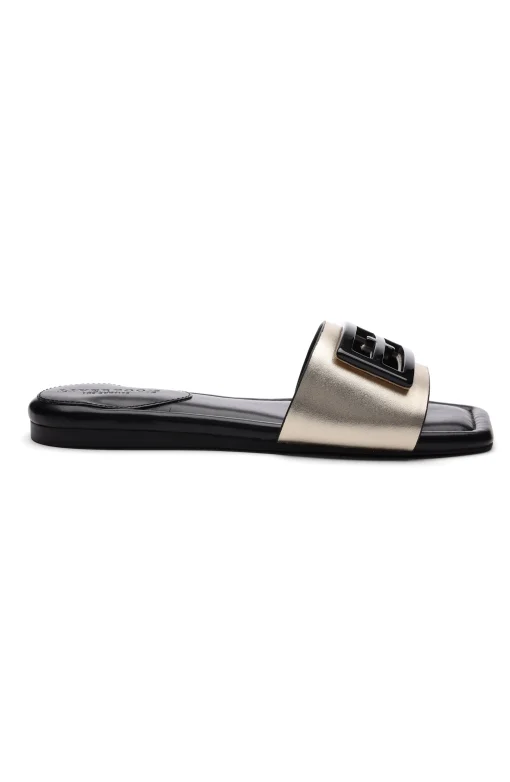 DUNBAR LOGO MEDALLION SANDALS