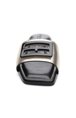 DUNBAR LOGO MEDALLION SANDALS