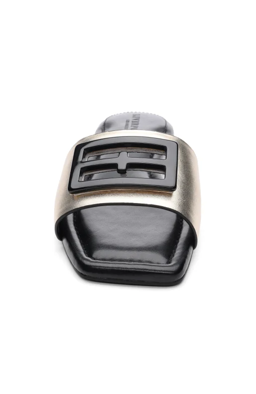 DUNBAR LOGO MEDALLION SANDALS