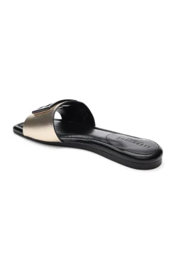 DUNBAR LOGO MEDALLION SANDALS