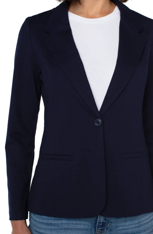 FITTED BLAZER SUPER STRETCH PONTE