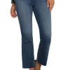 HANNAH HI-RISE CROP FLARE WITH CUT HEM
