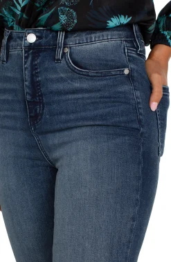 HANNAH HI-RISE CROP FLARE WITH CUT HEM