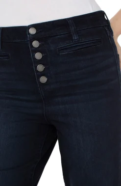 KENNEDY CROP HI-RISE WITH EXPOSED BUTTON FLY
