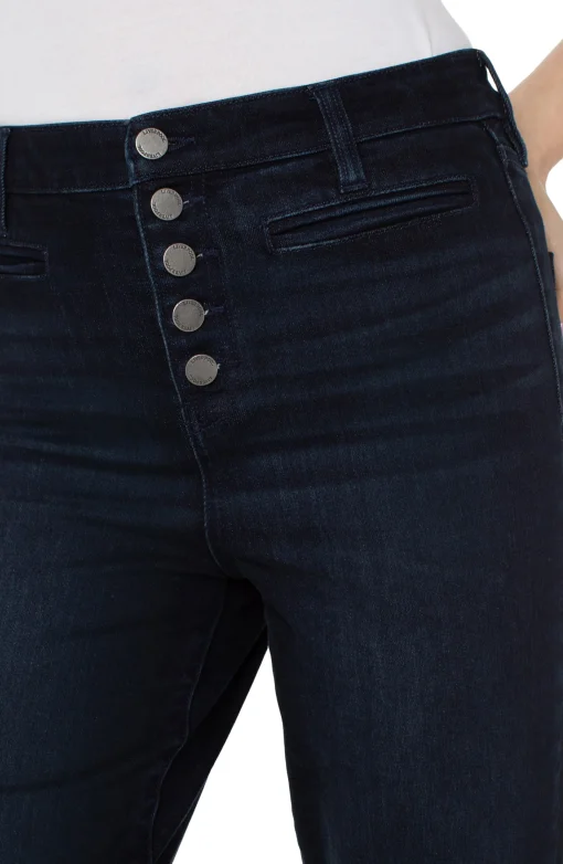 KENNEDY CROP HI-RISE WITH EXPOSED BUTTON FLY