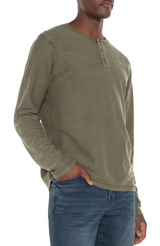 LONG SLEEVE HENLEY