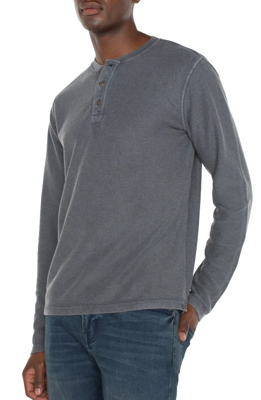 LONG SLEEVE HENLEY