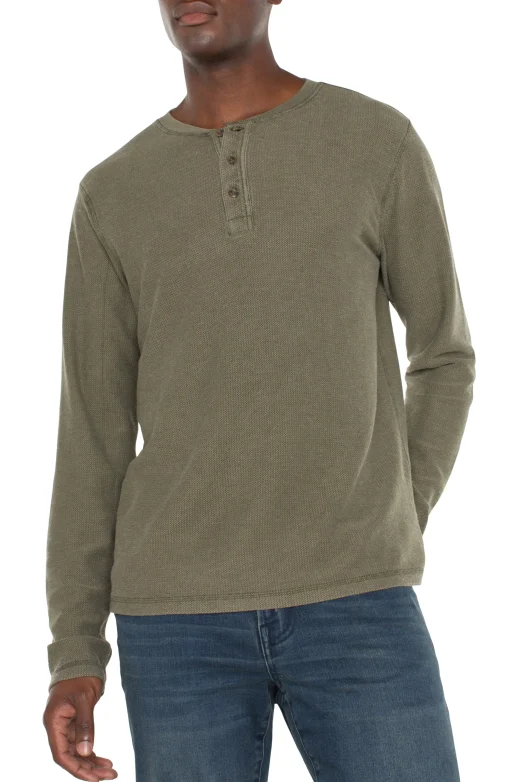 LONG SLEEVE HENLEY