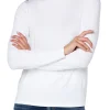 MOCK NECK LONG SLEEVE KNIT TOP