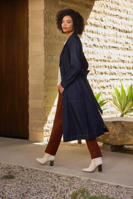 NOTCH COLLAR DUSTER JACKET