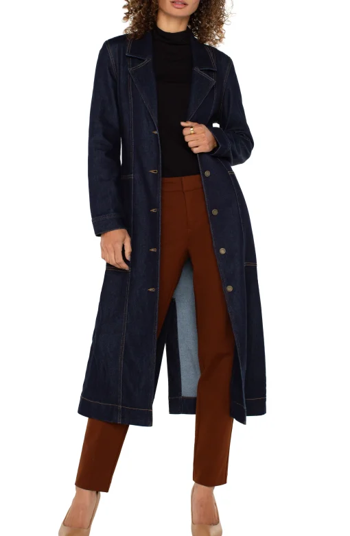 NOTCH COLLAR DUSTER JACKET
