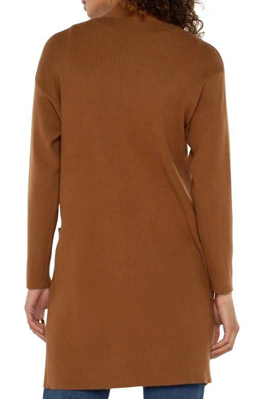 OPEN FRONT CARDIGAN SWEATER