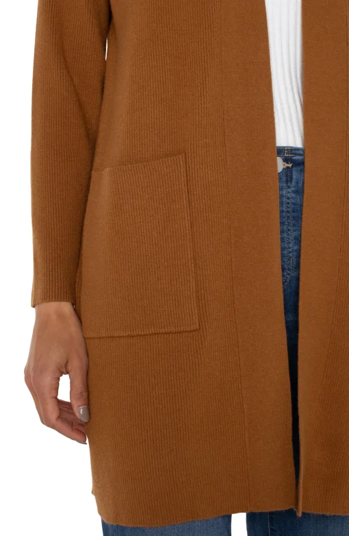 OPEN FRONT CARDIGAN SWEATER