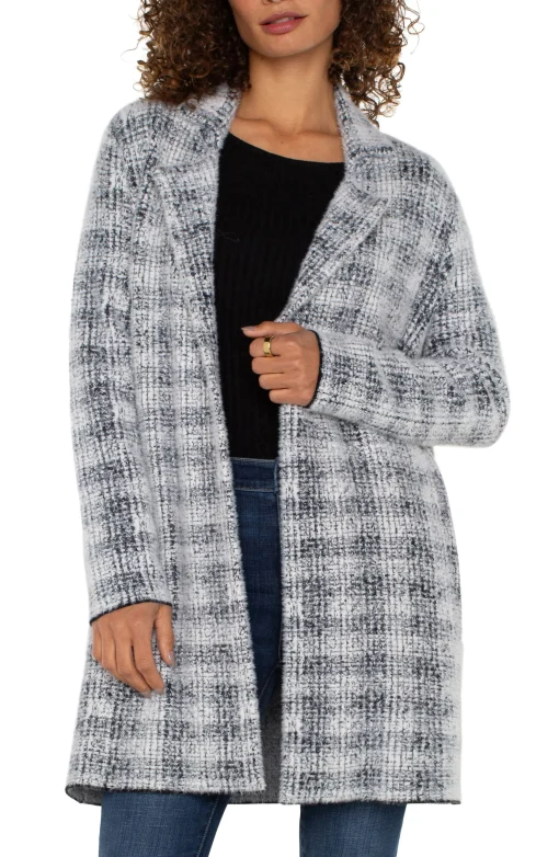 OPEN FRONT COATIGAN SWEATER
