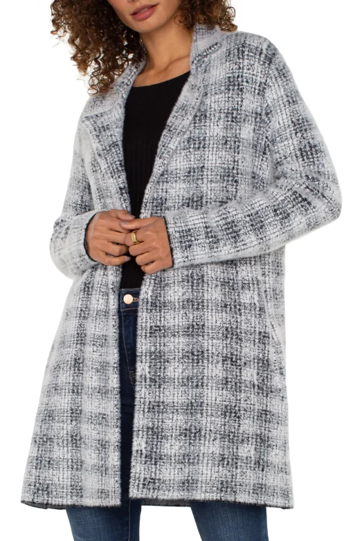 OPEN FRONT COATIGAN SWEATER