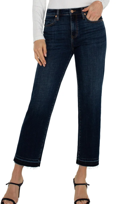 PETITE LIV NON-SKINNY SKINNY WITH LET DOWN HEM