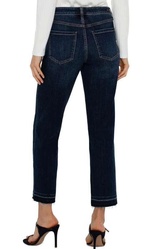 PETITE LIV NON-SKINNY SKINNY WITH LET DOWN HEM