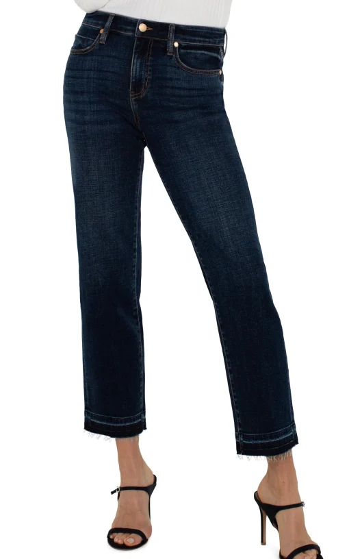 PETITE LIV NON-SKINNY SKINNY WITH LET DOWN HEM