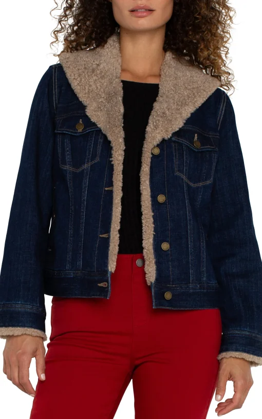 SHERPA COLLAR TRUCKER JACKET