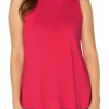 SLEEVELESS SCOOP NECK TANK