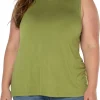 SLEEVELESS SCOOP NECK TANK