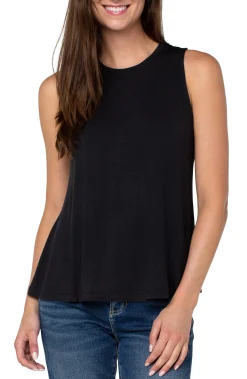 SLEEVELESS SCOOP NECK TANK